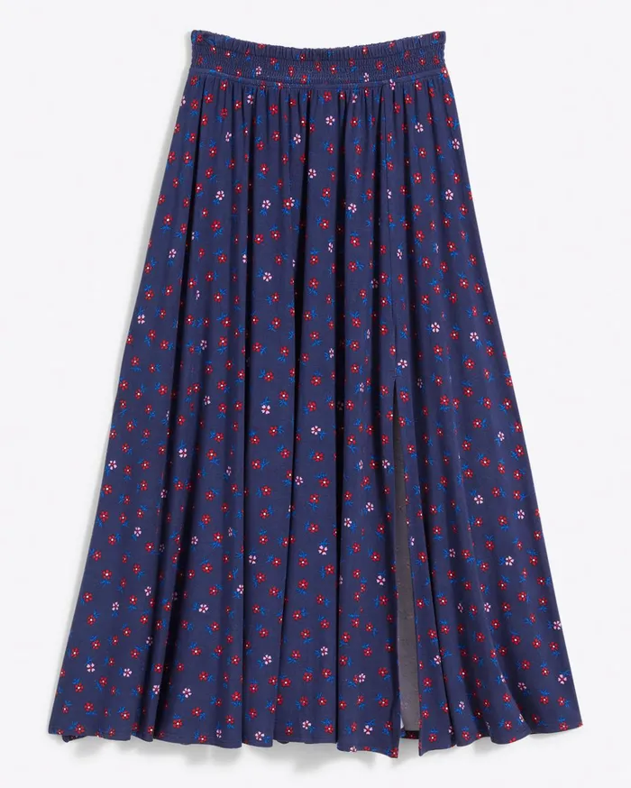Draper James Slit Side Skirt In Falling Daisies Women Bottoms and Skirts