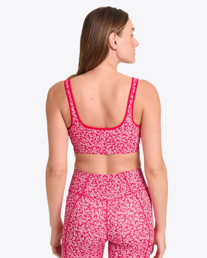 Draper James Sports Bra In Whispy Floral Women DJ X Tretorn