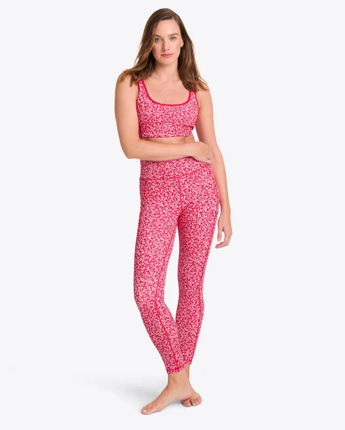 Draper James Sports Bra In Whispy Floral Women DJ X Tretorn