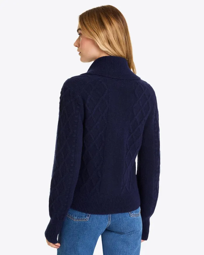 Draper James Tuxedo Cardigan Sweater Women Sweaters