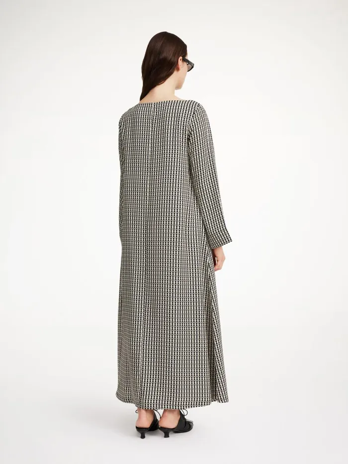 Dresses Women By Malene Birger Bajune Maxi Dress Black Monogram