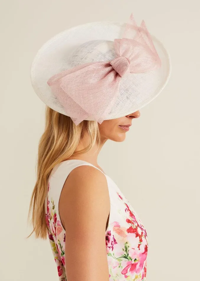 Dual Colour Bow Midi Disc Ivory Women Phase Eight Fascinators and Hats
