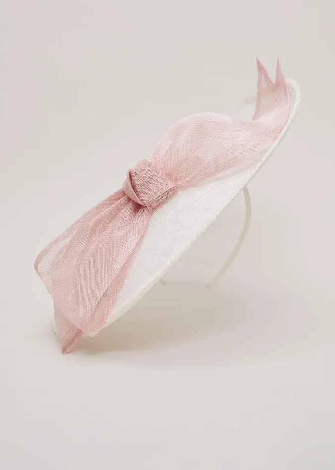 Dual Colour Bow Midi Disc Ivory Women Phase Eight Fascinators and Hats