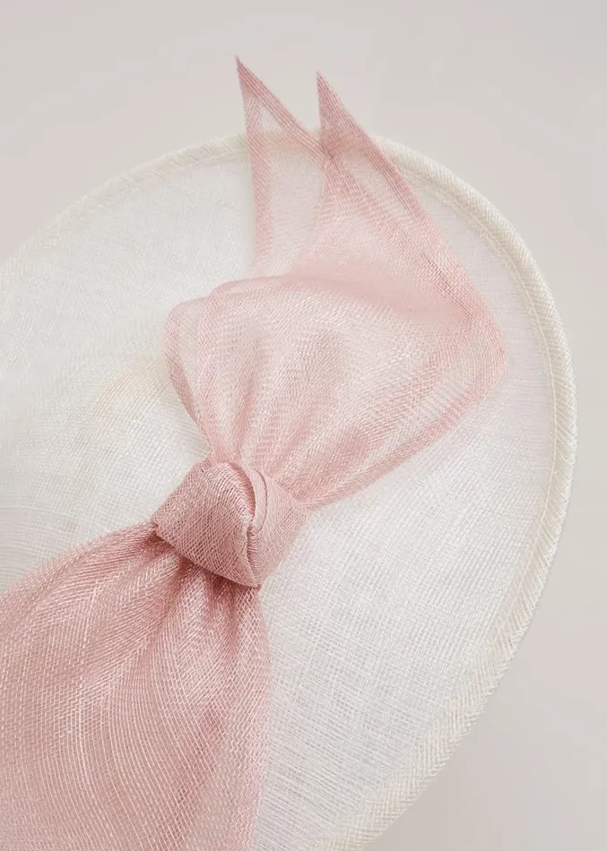 Dual Colour Bow Midi Disc Ivory Women Phase Eight Fascinators and Hats