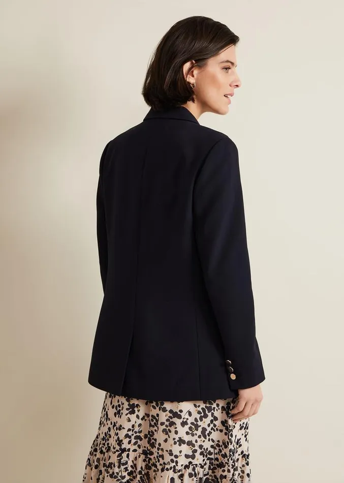 Elandra Navy Tux Blazer Navy Women Phase Eight Jackets