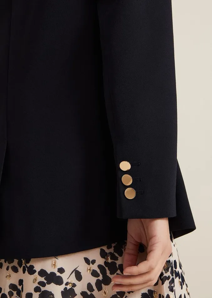 Elandra Navy Tux Blazer Navy Women Phase Eight Jackets