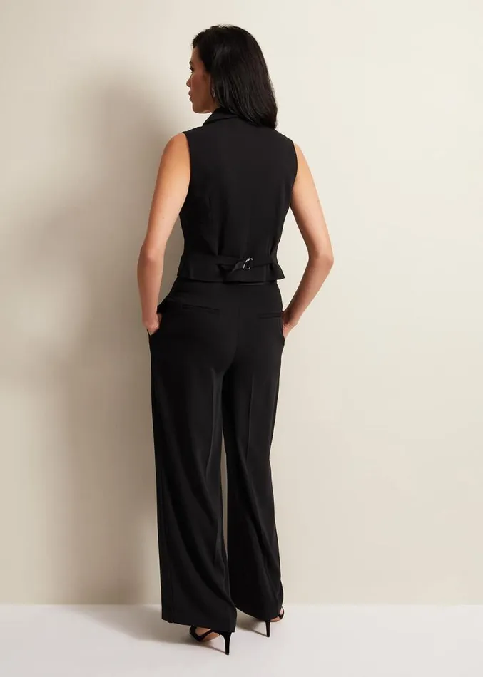 Elandra Tux Trouser Black Women Phase Eight Trousers