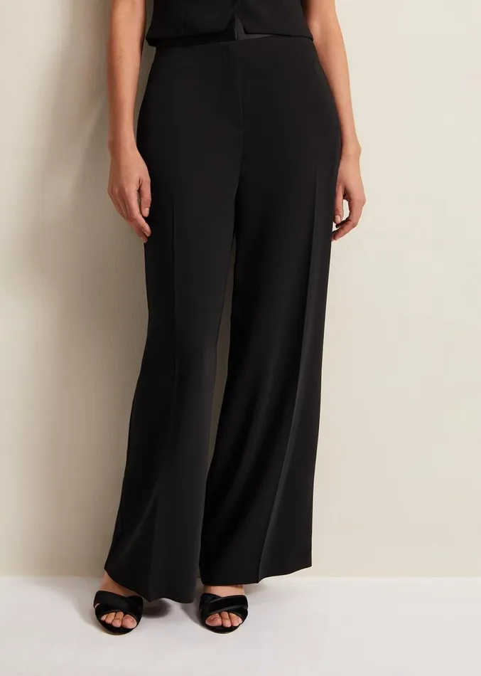 Elandra Tux Trouser Black Women Phase Eight Trousers