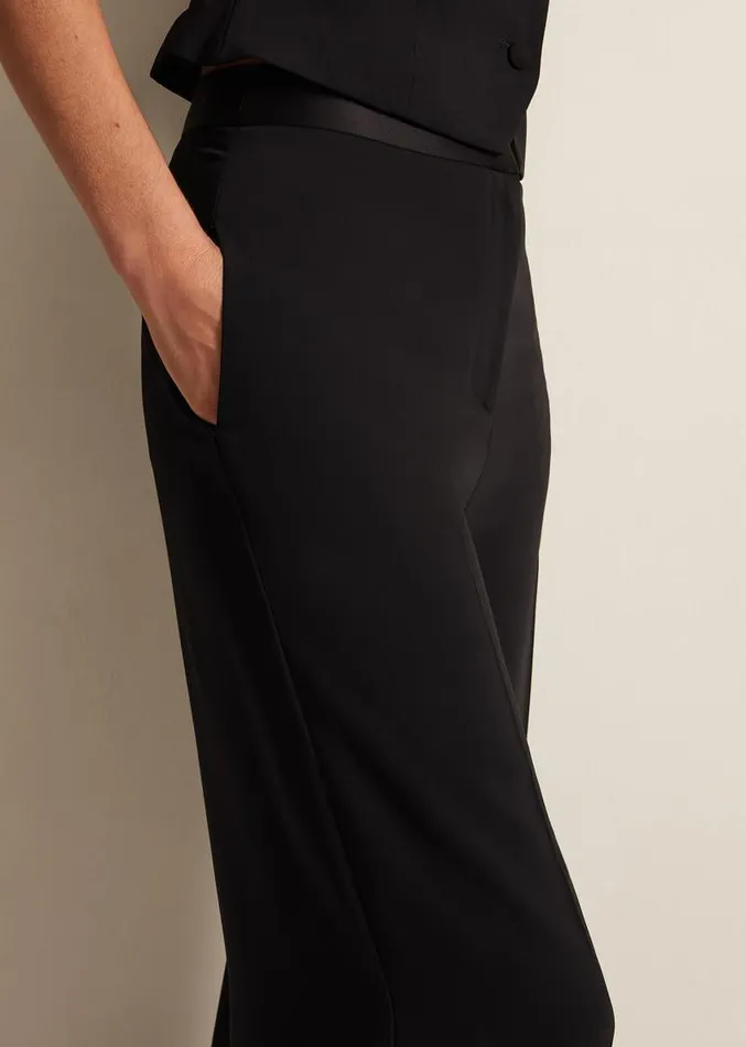 Elandra Tux Trouser Black Women Phase Eight Trousers