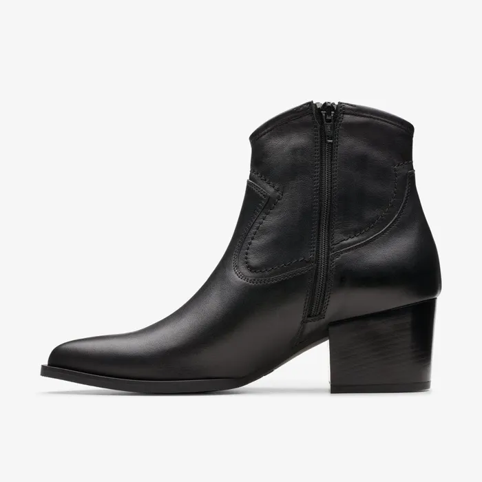 Elder Rae Black Women Clarks Boots and Booties