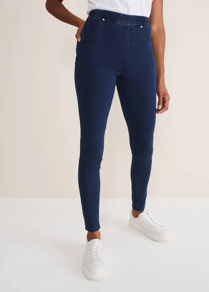 Eliza Pull On Jegging Denim Women Phase Eight Trousers