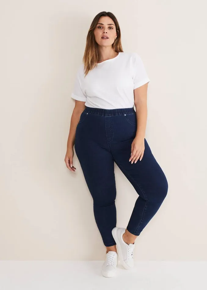 Eliza Pull On Jegging Denim Women Phase Eight Trousers
