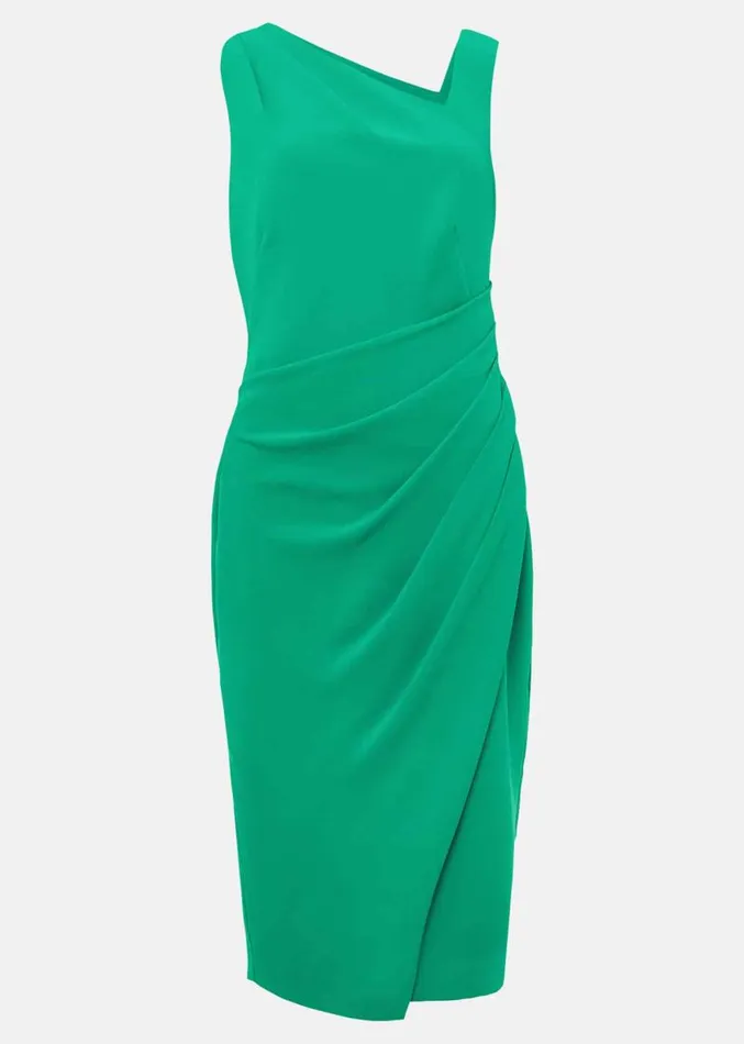 Emmie Asymmetric Hem Dress Bright Green Women Phase Eight Dresses