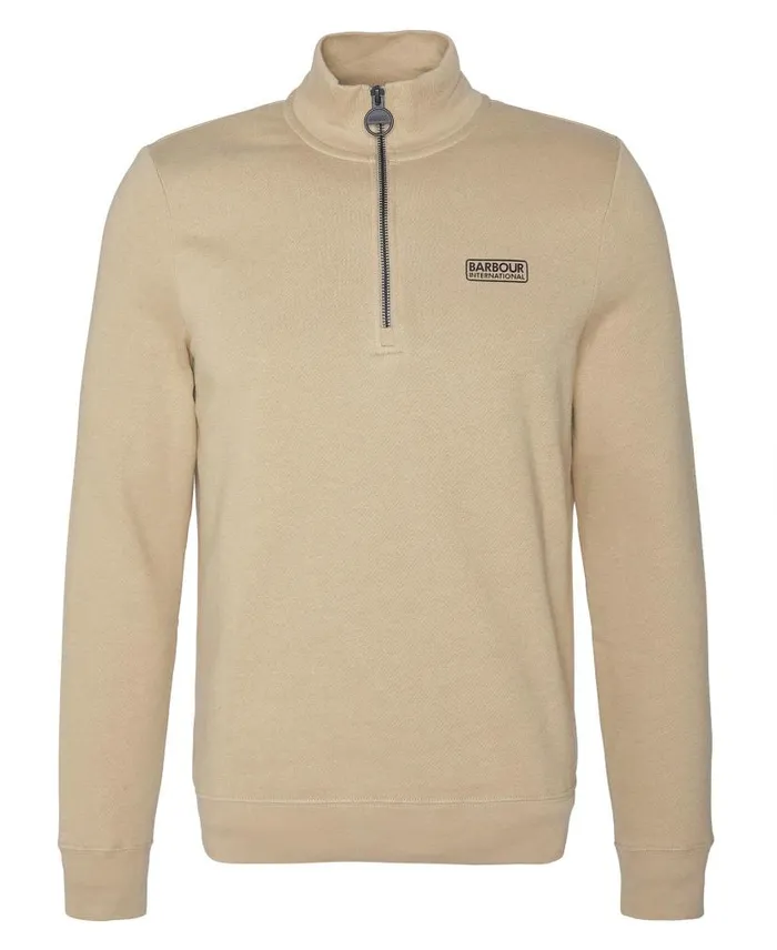 Essential HalfZip Sweatshirt Asphalight Marl Men Barbour Hoodies and Sweatshirts