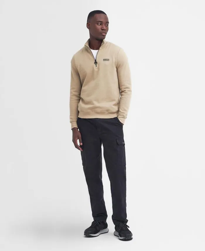 Essential HalfZip Sweatshirt Asphalight Marl Men Barbour Hoodies and Sweatshirts