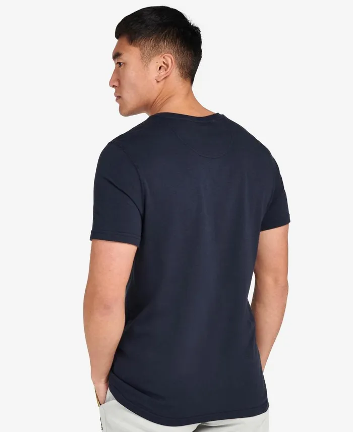 Essential Large Logo TShirt Classic Black Men Barbour TShirts