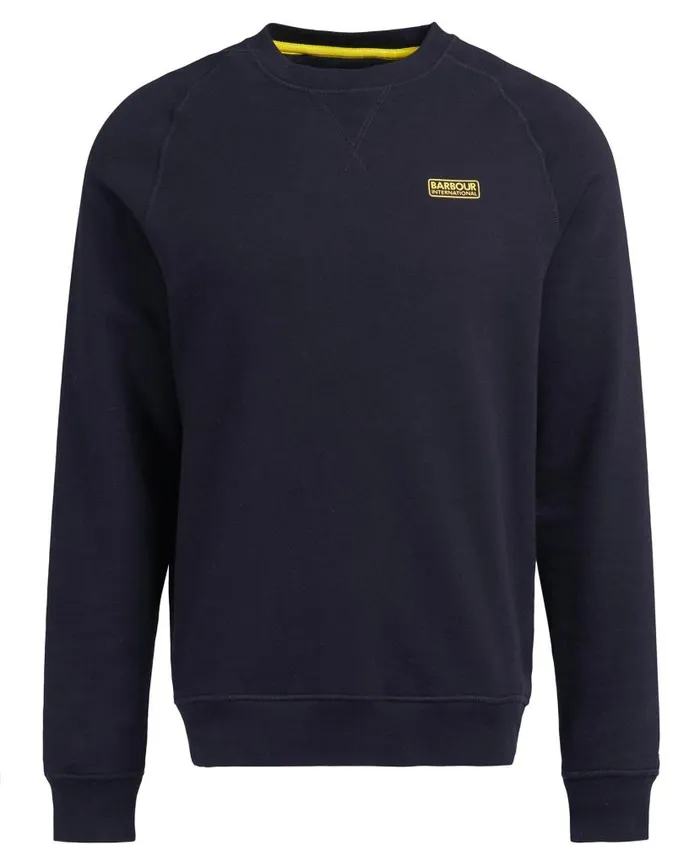 Essential Logo Sweatshirt Black Men Barbour Hoodies and Sweatshirts