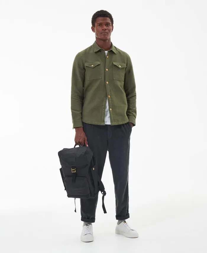 Essential Wax Backpack Classic Black Men Barbour Bags and Luggage