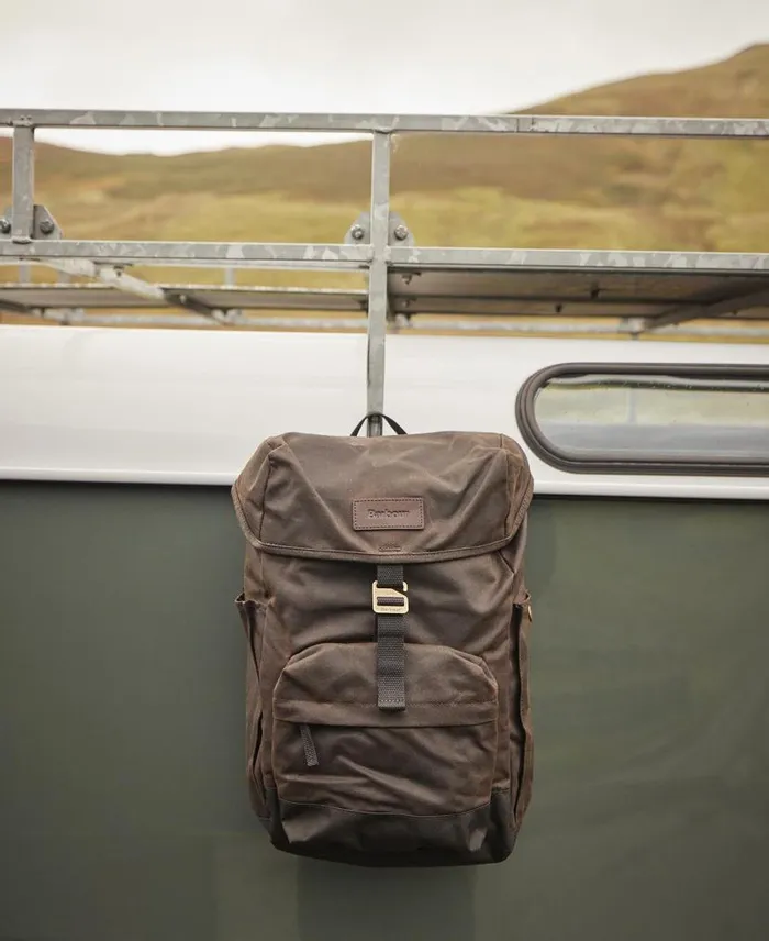 Essential Wax Backpack Navy Men Barbour Bags and Luggage