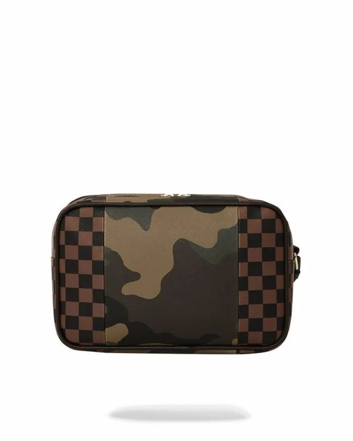 EXTERIOR GOLD ZIP POCKET SHARKS IN PARIS TOILETRY BRICKSIDE BAG Bags SPRAYGROUND