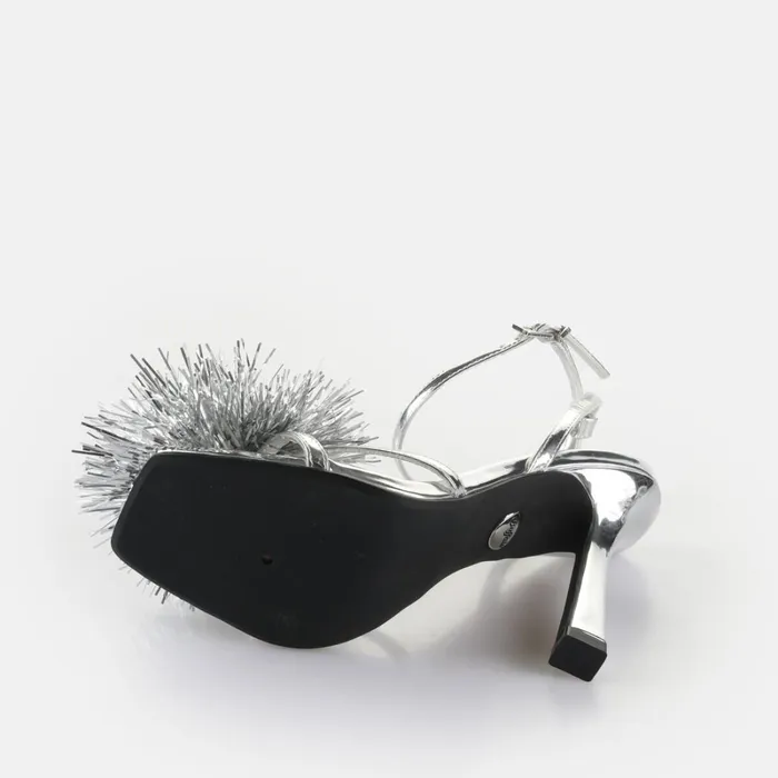 Fairy Fluff 8211 Vegan Patent 8211 Silver Silver Buffalo Heels