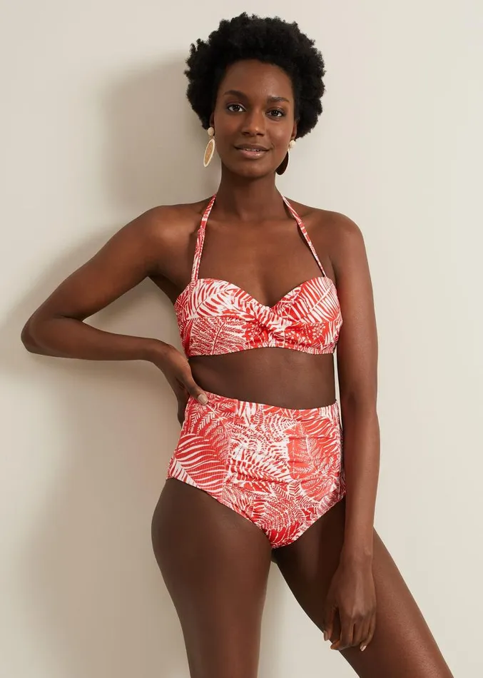 Fern Bikini Bottom Redwhite Women Phase Eight Swimwear