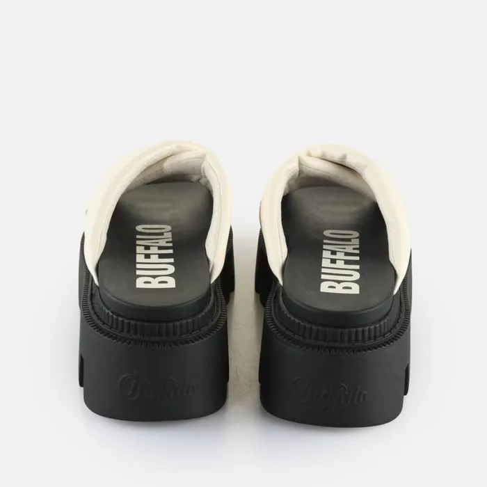 Flora Cross Quilt Off White Buffalo Sandals and Slides Flora Cross Quilt Off White Buffalo Sandals and Slides