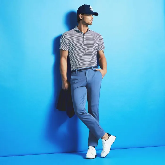GFORE CLUB STRETCH TECH TWILL STRAIGHT LEG TROUSER Slate Men Pants