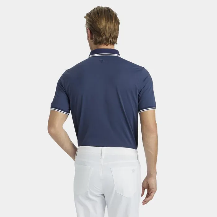 GFORE DUAL LINES BANDED SLEEVE TECH PIQU POLO Ink Men Polos and Shirts