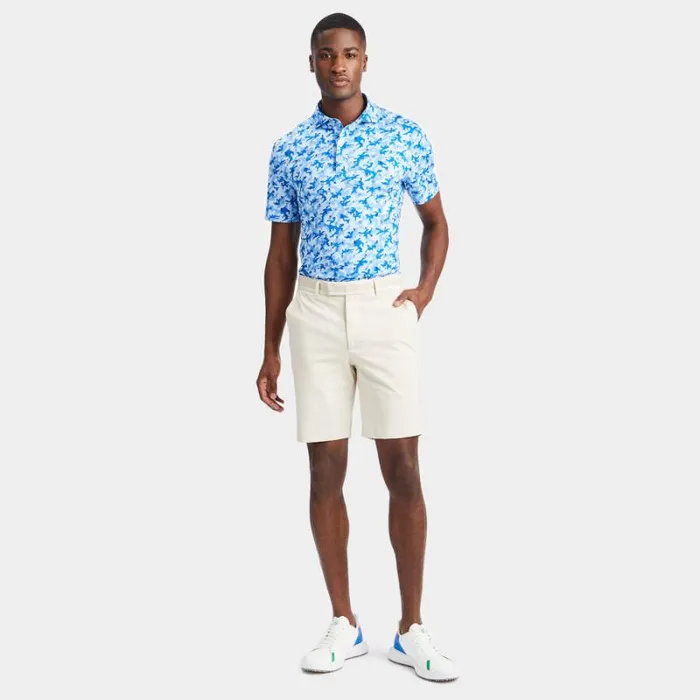 GFORE MAPPED ICON CAMO TECH JERSEY MODERN SPREAD COLLAR POLO Baja Men Polos and Shirts