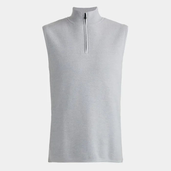GFORE MERINO WOOL TECH LINED DUNES VEST Nimbus Heather Men Sweaters