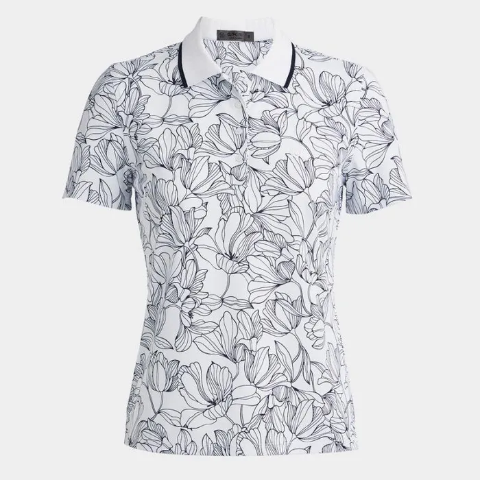 GFORE OUTLINE IRIS TECH PIQU POLO Snow Women Polos