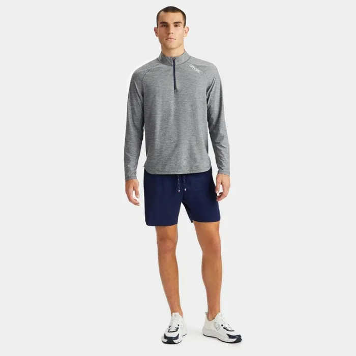 GFORE STRETCH TECH QUARTER ZIP LONG SLEEVE PULLOVER Heather Grey Men Mid Layers