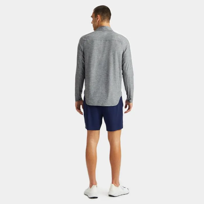 GFORE STRETCH TECH QUARTER ZIP LONG SLEEVE PULLOVER Heather Grey Men Mid Layers