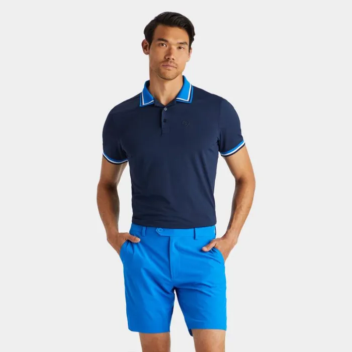 GFORE TUX BANDED SLEEVE TECH JERSEY POLO Twilight Men Polos and Shirts
