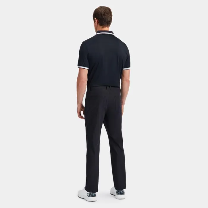 GFORE TUX TECH JERSEY BANDED SLEEVE POLO Onyx Men Polos and Shirts