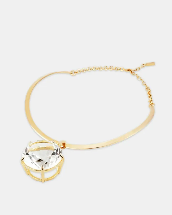 Galactic Crystal Necklace Gold Women Aquazzura Jewelry Galactic Crystal Necklace Gold Women Aquazzura Jewelry