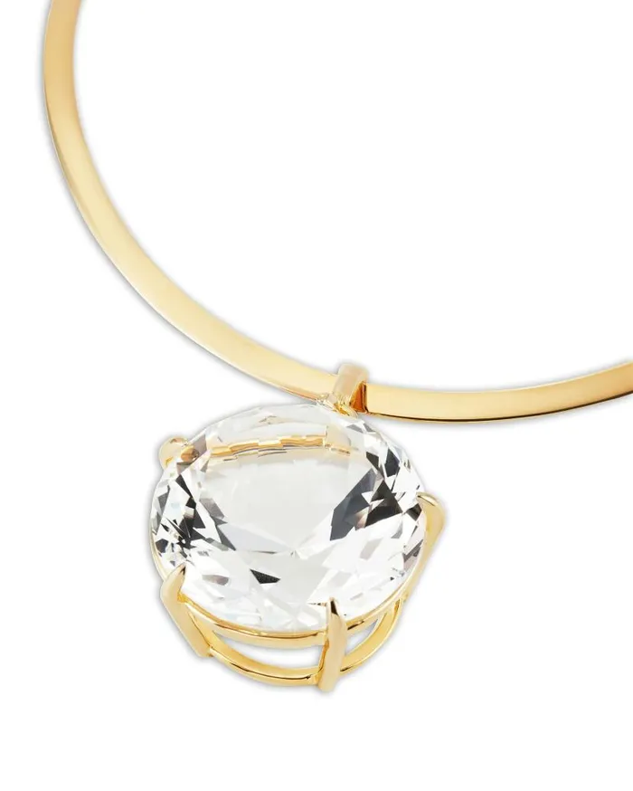 Galactic Crystal Necklace Gold Women Aquazzura Jewelry Galactic Crystal Necklace Gold Women Aquazzura Jewelry