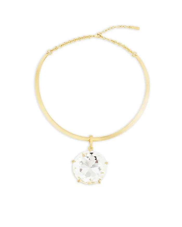Galactic Crystal Necklace Gold Women Aquazzura Jewelry Galactic Crystal Necklace Gold Women Aquazzura Jewelry