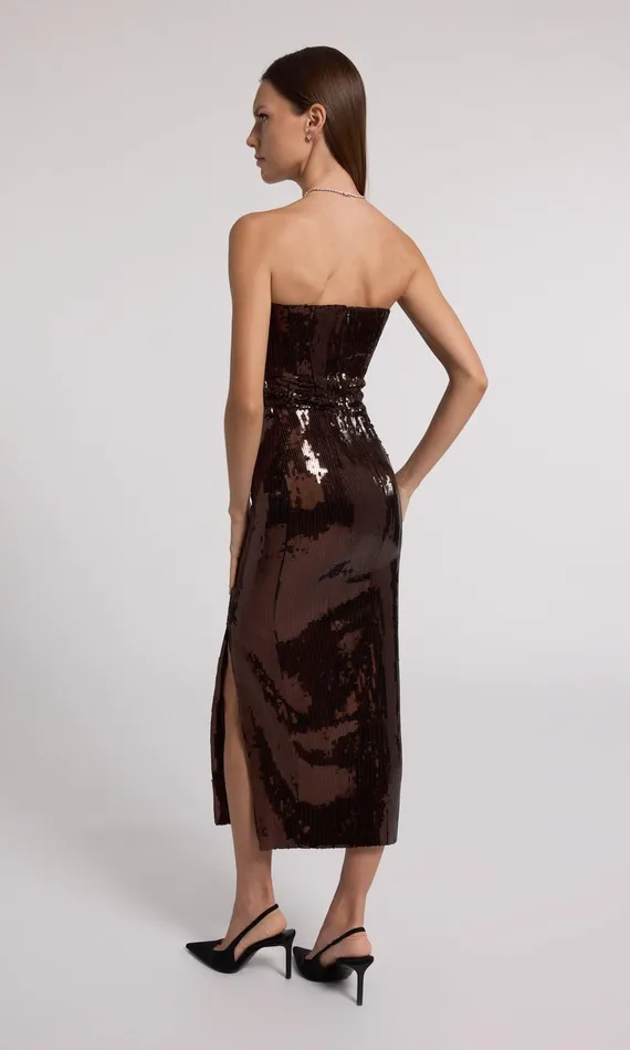 Generation Love Clothing Dresses Blaine Sequin Dress Brown 8211 Women