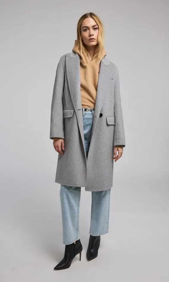 Generation Love Clothing Outerwear Vance Wool Coat Grey Melange 8211 Women