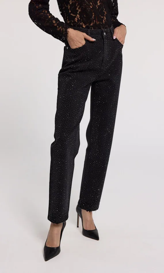Generation Love Clothing Pants Baylor Compact Crystal Jeans Washed Black Hematite 8211 Women
