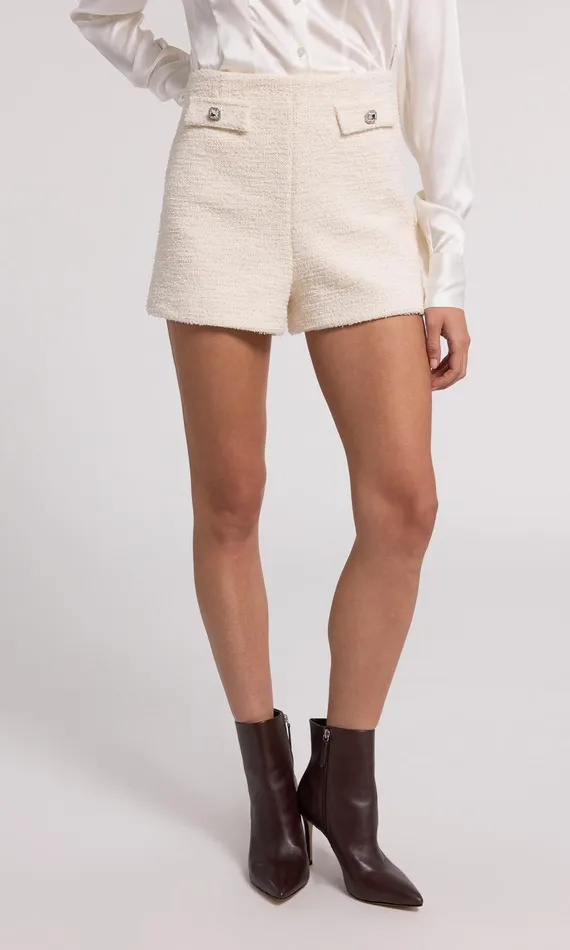 Generation Love Clothing Shorts Dami Tweed Shorts Cream 8211 Women