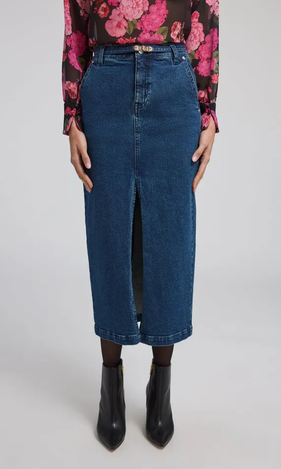 Generation Love Clothing Skirts Medina Denim Skirt Ocean Blue 8211 Women