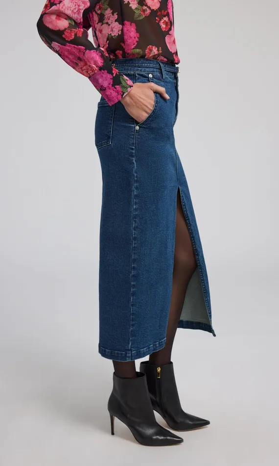 Generation Love Clothing Skirts Medina Denim Skirt Ocean Blue 8211 Women