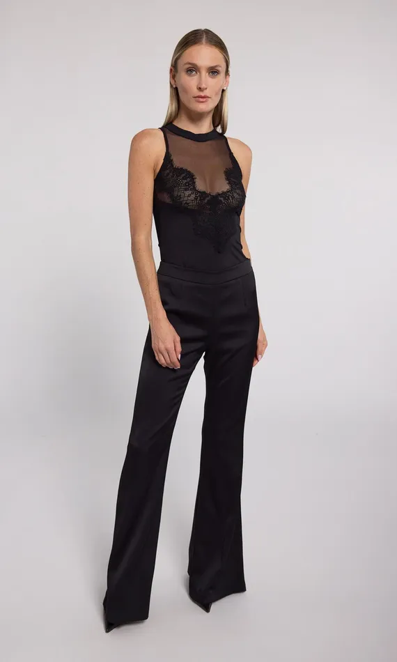 Generation Love Clothing Tops Irine Lace Combo Bodysuit Black 8211 Women