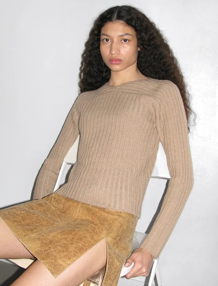 Georgette Light Brown Women Paloma Wool Knits