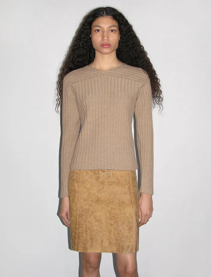 Georgette Light Brown Women Paloma Wool Knits