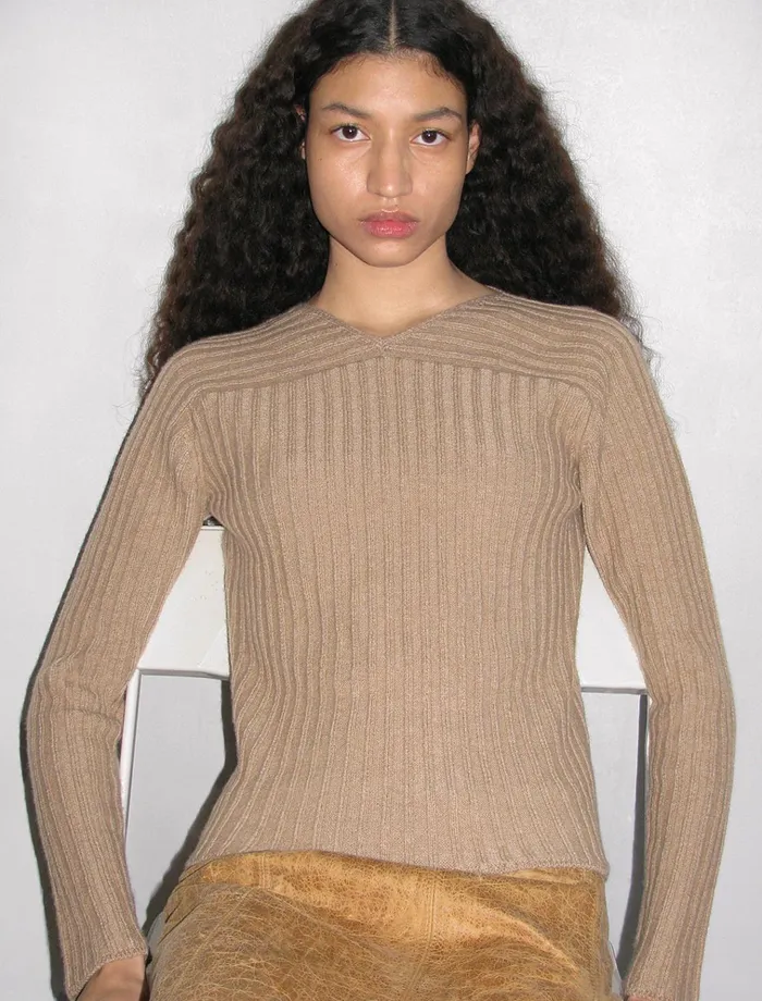 Georgette Light Brown Women Paloma Wool Knits