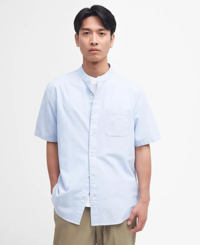 Gerrard Oversized ShortSleeved Shirt Classic White Men Barbour Shirts